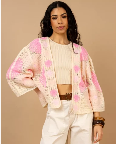 Gilet macramé soleil Gilet macramé soleil