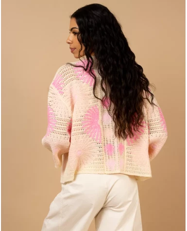 Gilet macramé soleil Gilet macramé soleil