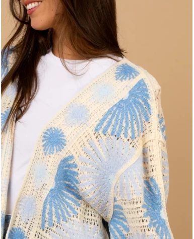 Gilet macramé soleil Gilet macramé soleil