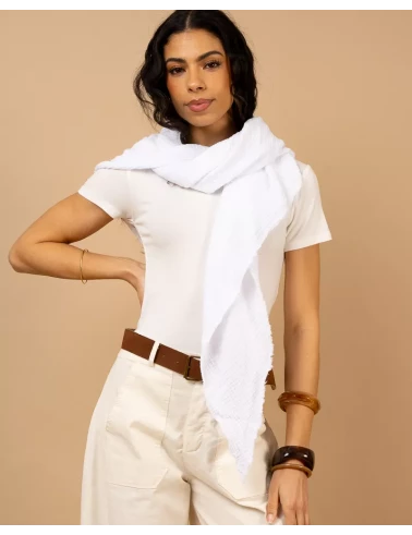 Foulard gaze de coton