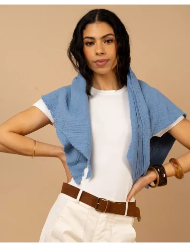Foulard gaze de coton