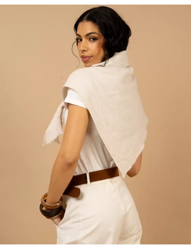 Foulard gaze de coton