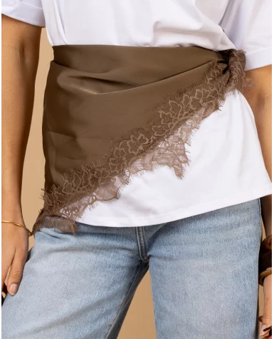 Foulard paréo satiné