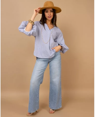 Chemise manches boules