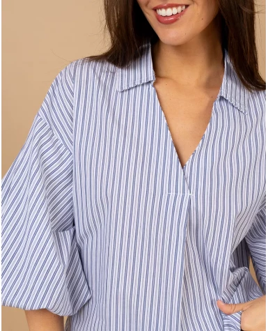 Chemise manches boules