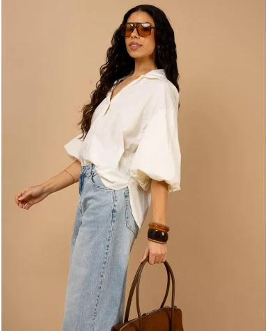 Chemise manches boules