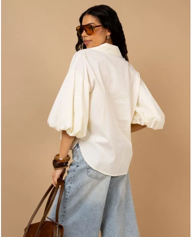 Chemise manches boules