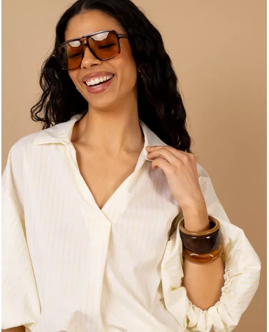 Chemise manches boules