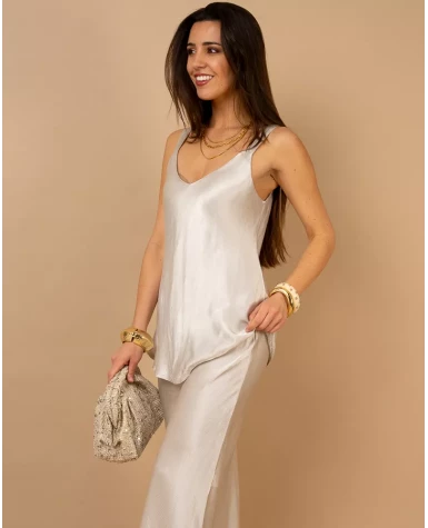 Débardeur effet satin