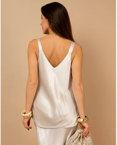 Débardeur effet satin