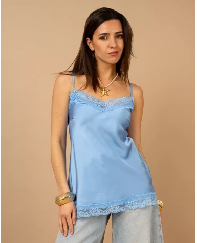 Débardeur finition dentelle