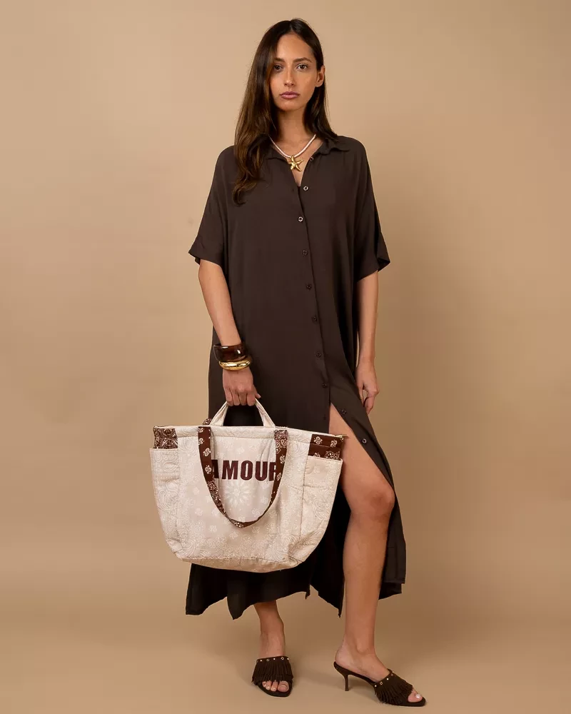 Robe longue chemise