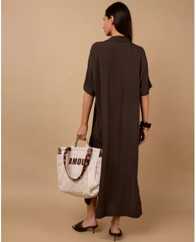Robe longue chemise