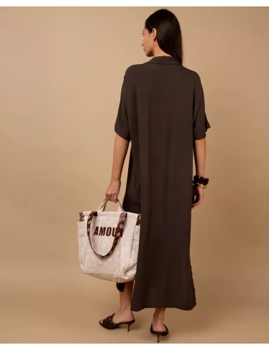 Robe longue chemise
