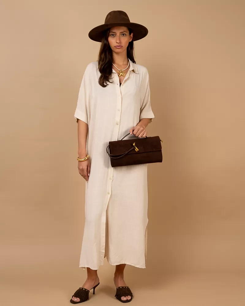 Robe longue chemise