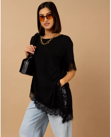 T-Shirt bord dentelle
