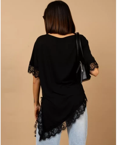 T-Shirt bord dentelle