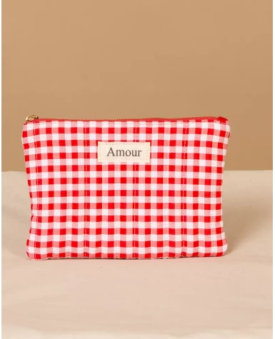 Pochette vichy amour