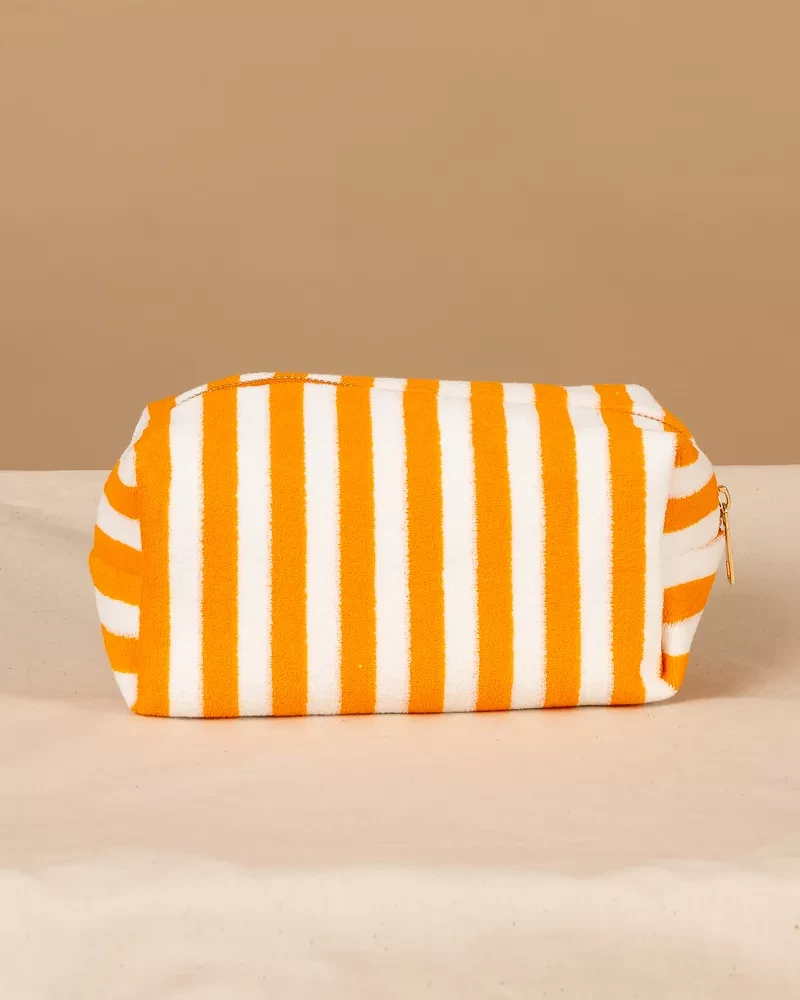 Pochette rayée éponge