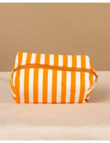 Pochette rayée éponge
