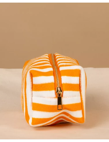Pochette rayée éponge
