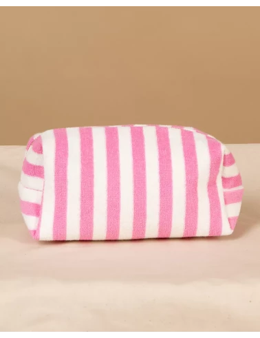 Pochette rayée éponge