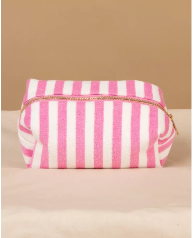Pochette rayée éponge