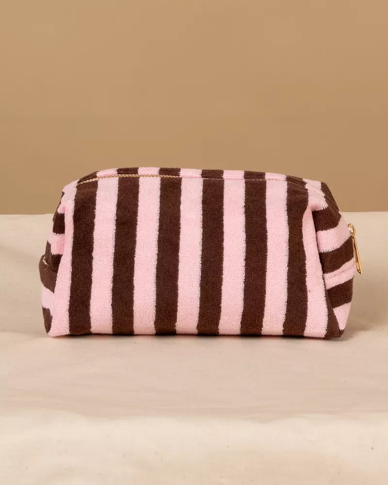Pochette rayée éponge