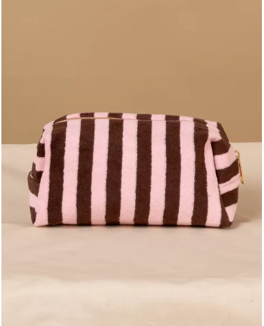 Pochette rayée éponge