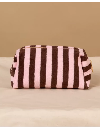 Pochette rayée éponge