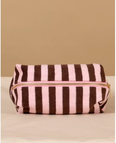 Pochette rayée éponge