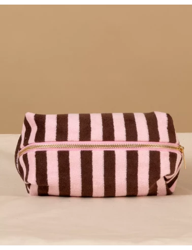 Pochette rayée éponge