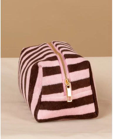 Pochette rayée éponge