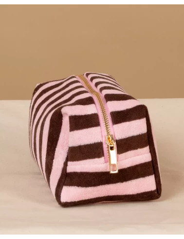 Pochette rayée éponge
