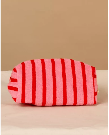 Pochette rayée éponge
