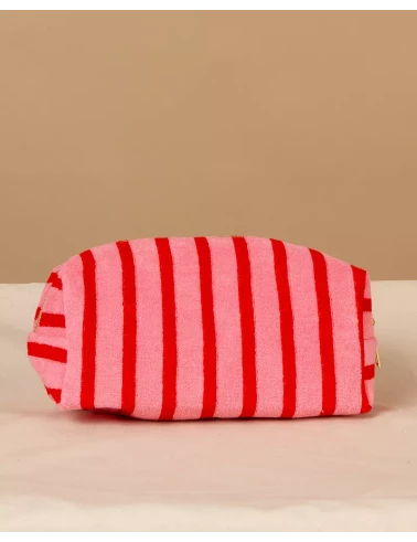 Pochette rayée éponge