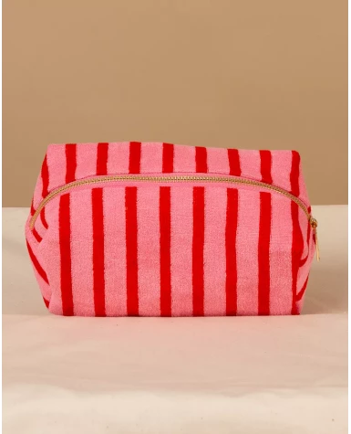 Pochette rayée éponge