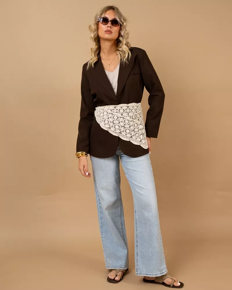Foulard macramé