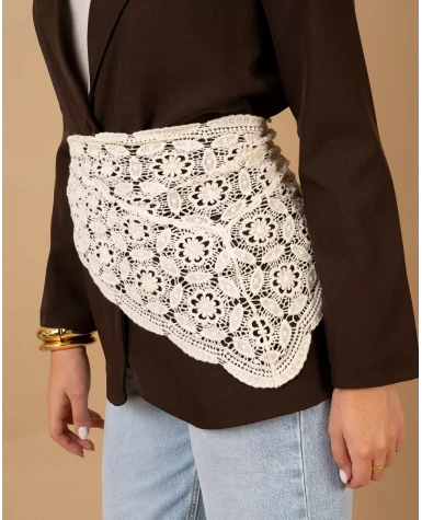 Foulard macramé