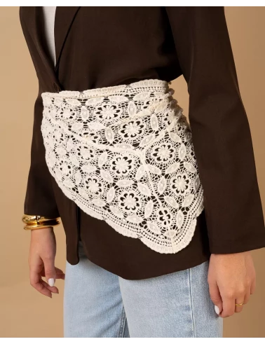 Foulard macramé