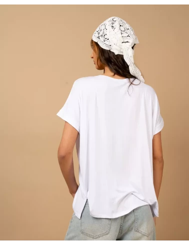 T-shirt oversize viscose