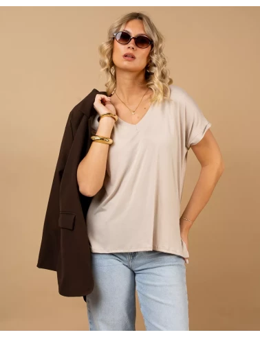 T-shirt oversize viscose