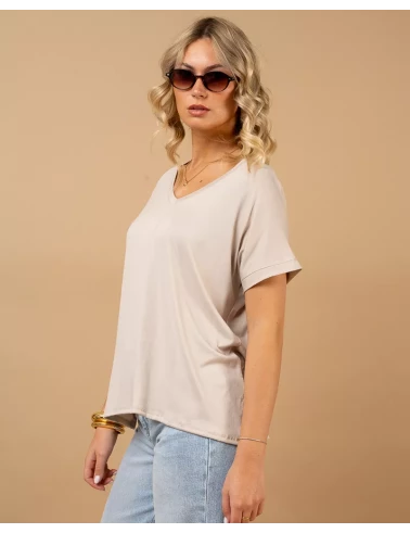 T-shirt oversize viscose