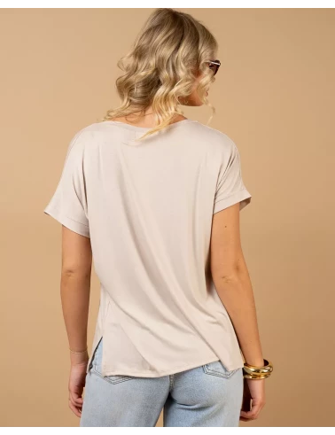T-shirt oversize viscose
