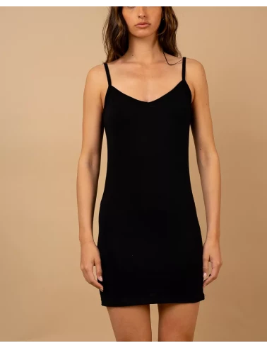 Fond de robe col en v