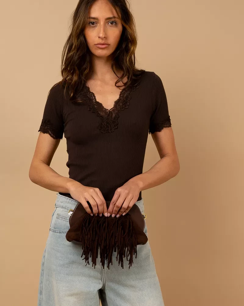 T-shirt dentelle