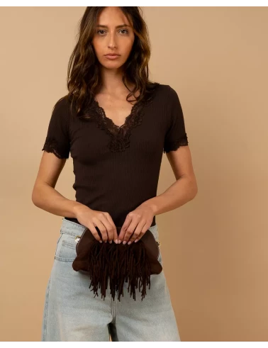 T-shirt dentelle