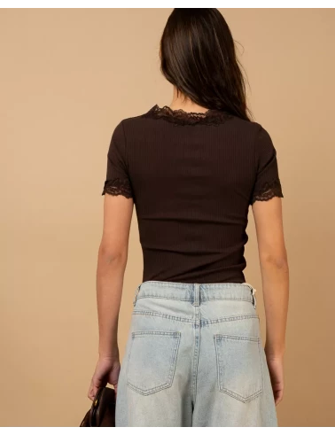 T-shirt dentelle