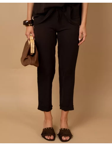 Pantalon revers fluide