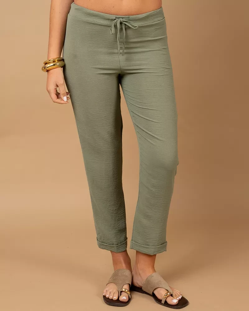 Pantalon revers fluide